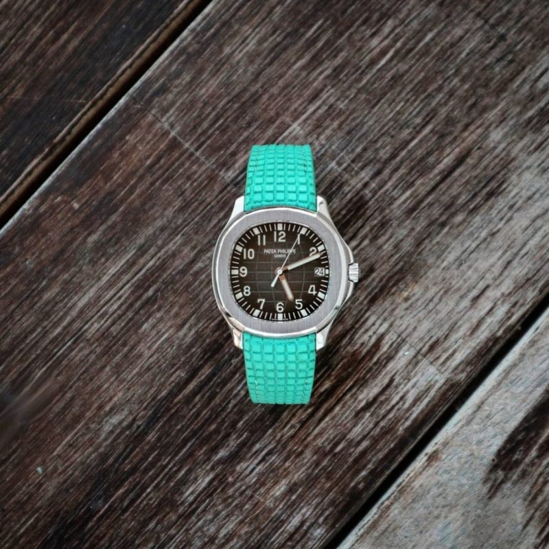 Extreme Chessboard Tiffany Blue Strap For Patek Philippe by Gunny Straps