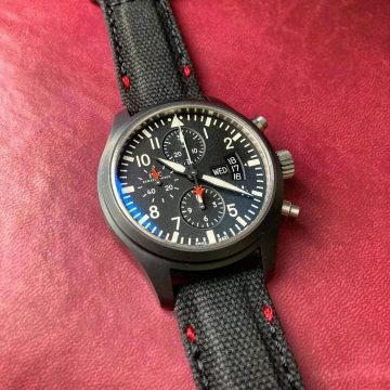 Canvas Black with Extreme Squared Padding Hook & Loop Strap
