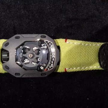 Canvas Lime Hook & Loop Strap by Gunny Straps