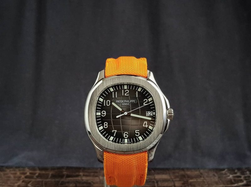 Orange Kevlar Canvas Strap For Patek Philippe by Gunny Straps