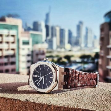 Audemars Piguet Straps - Weaved 360 Dark Brown by Gunny Straps