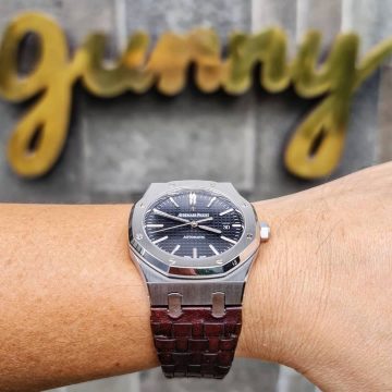 Audemars Piguet Straps - Weaved 360 Dark Brown by Gunny Straps