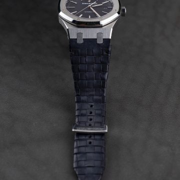 Audemars Piguet Straps - Weaved 360 Dark Grey Patina by Gunny Straps