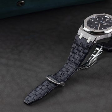 Audemars Piguet Straps - Weaved 360 Dark Grey Patina by Gunny Straps