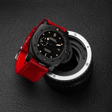 Vintage Red Strap on Panerai PAM508