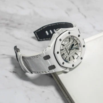 Audemars Piguet Straps - White Croco by Gunny Straps