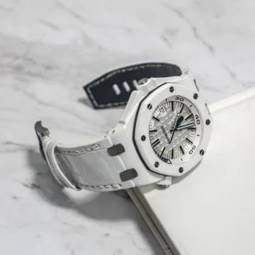 Audemars Piguet Straps - White Croco by Gunny Straps