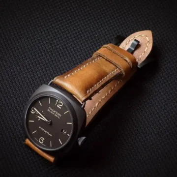 Medelin-Strap-on-Panerai-Radiomir-Black-Seal-made-by-Gunny-Straps