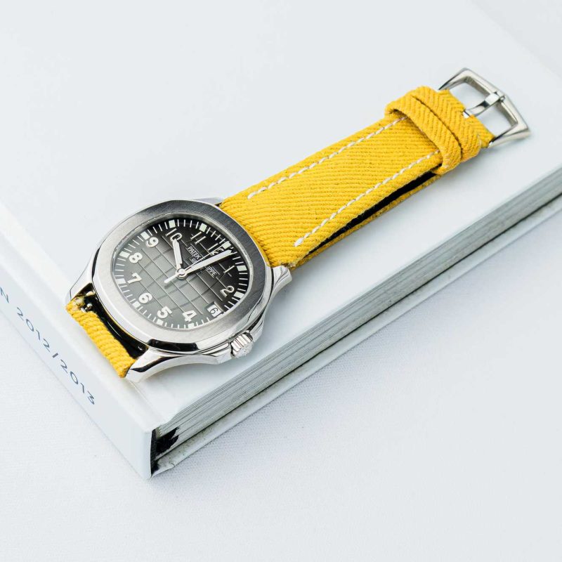 Yellow Denim Strap For Patek Philippe by Gunny Straps