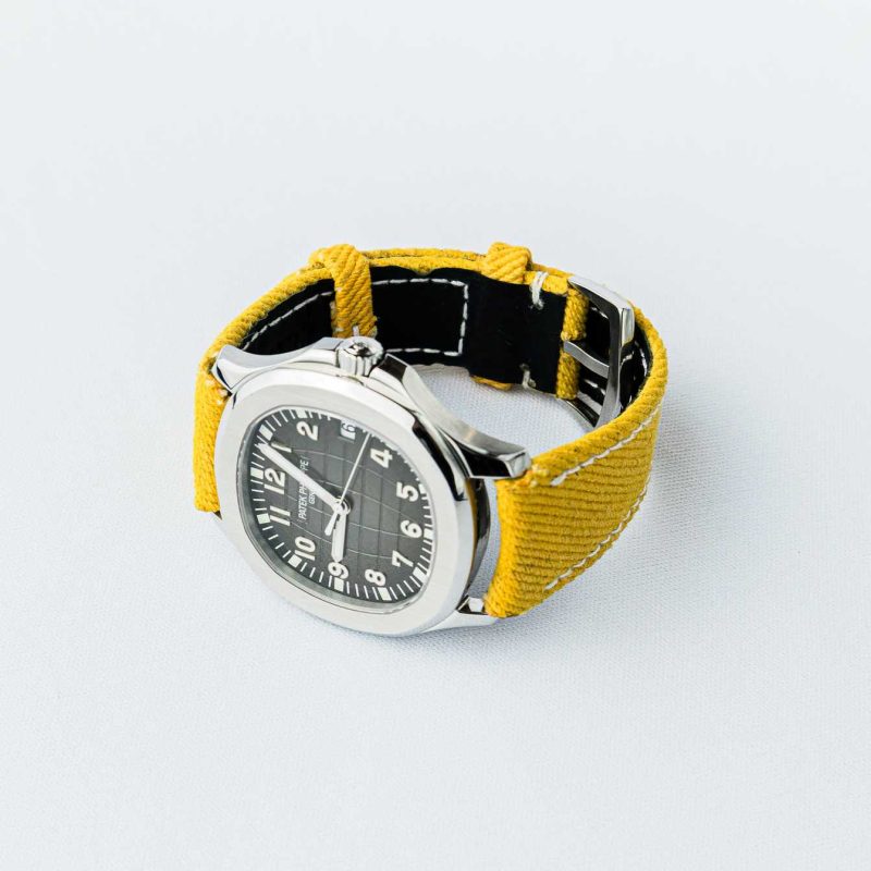 Yellow Denim Strap For Patek Philippe by Gunny Straps