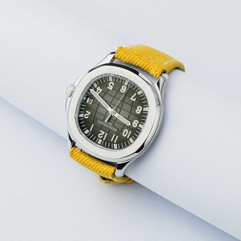 Yellow Denim Strap For Patek Philippe by Gunny Straps