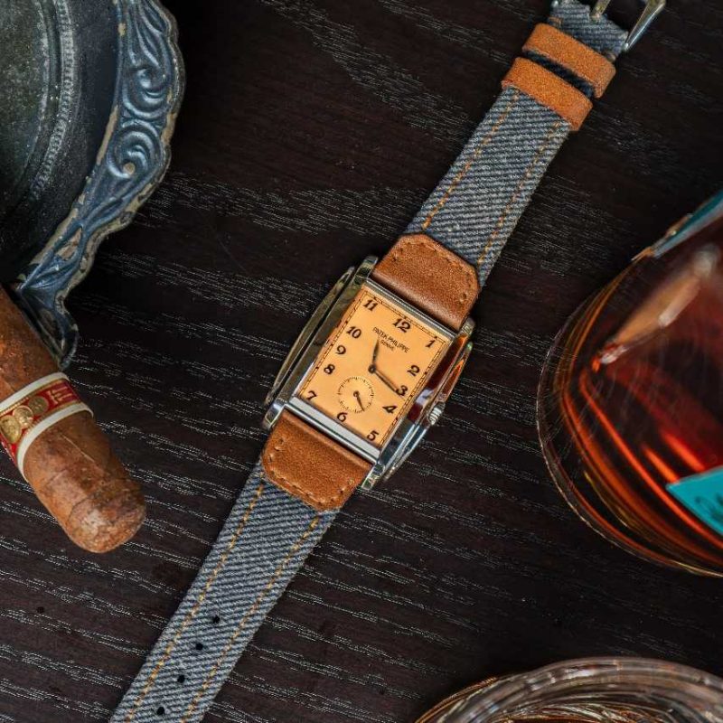 Wild West Denim Strap For Patek Philippe by Gunny Straps