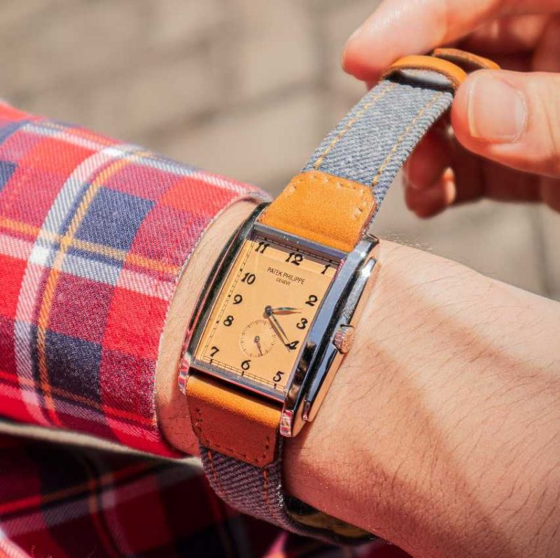 Wild West Denim Strap For Patek Philippe by Gunny Straps