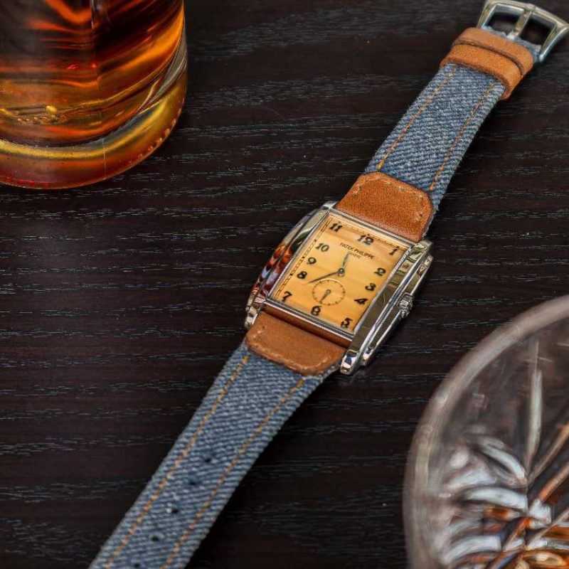 Wild West Denim Strap For Patek Philippe by Gunny Straps