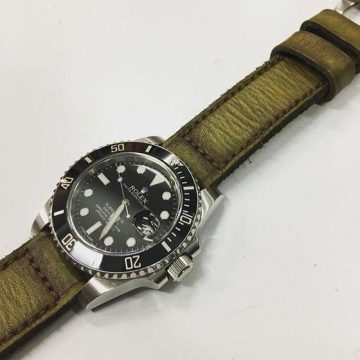 Amazon Strap on Rolex Submariner By Gunny Straps