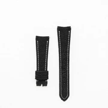Denim Black Strap by Gunny Straps