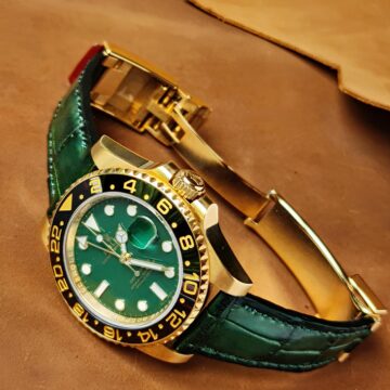 Rolex Crocodile Strap - Emerald Croco