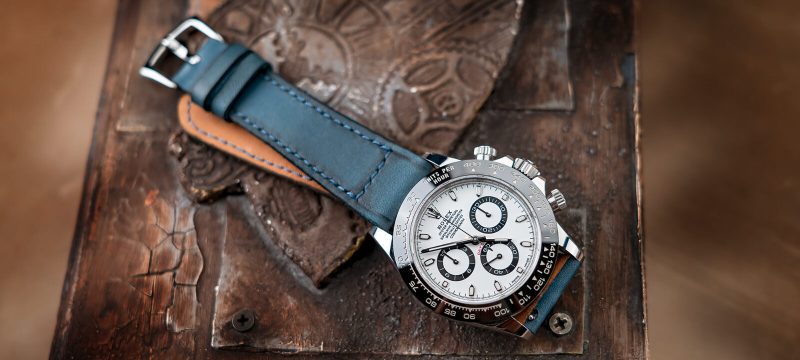 Little Caitlin 6 Leather Strap For Rolex Daytona by Gunny Straps