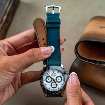 Little-Caitlin-6-on-Rolex-Daytona-Ceramic-Panda-made-by-Gunny-Straps