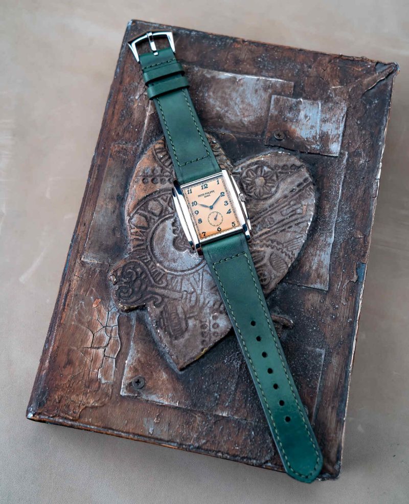 Little Caitlin 7 Strap on Patek Philippe by Gunny Straps