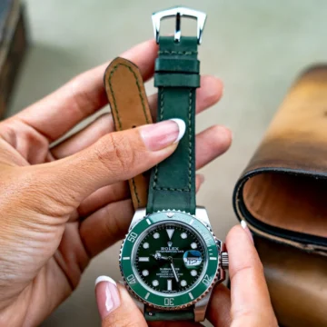 Little-Caitlin-7-strap-on-Rolex-Submariner-Hulk-made-by-Gunny-Straps