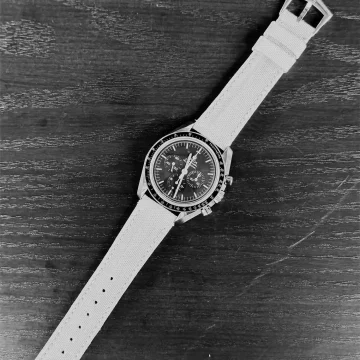 Kevlar White Strap for Omega Speedmaster by Gunny Straps