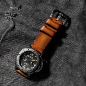 2010-Minimalist-Stitch-Strap-on-Panerai-PAM-106-by-Gunny-Straps