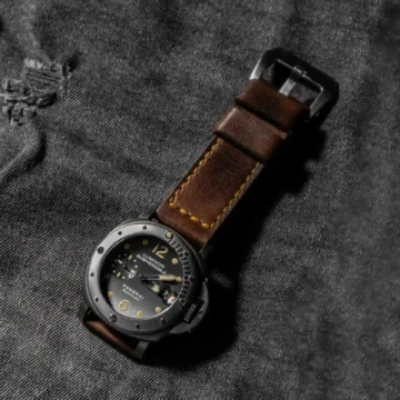Panerai Leather Strap - Dark Oil