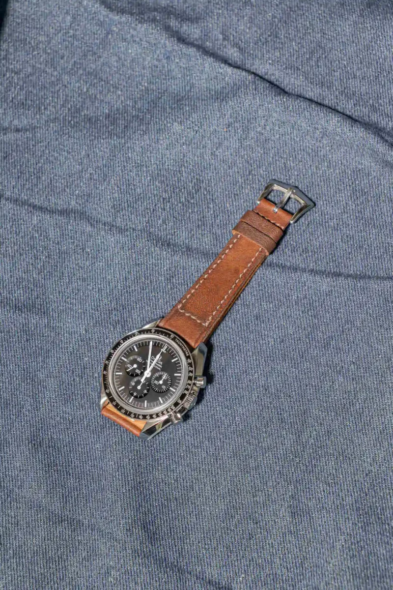 Little Caitlin 4 on Omega Speedmaster by Gunny Straps