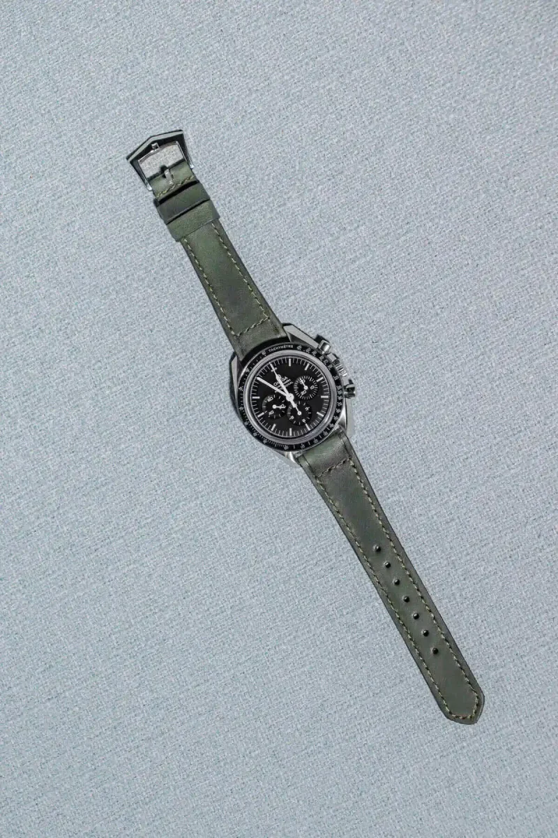 Little Caitlin 7 on Omega Speedmaster by Gunny Straps