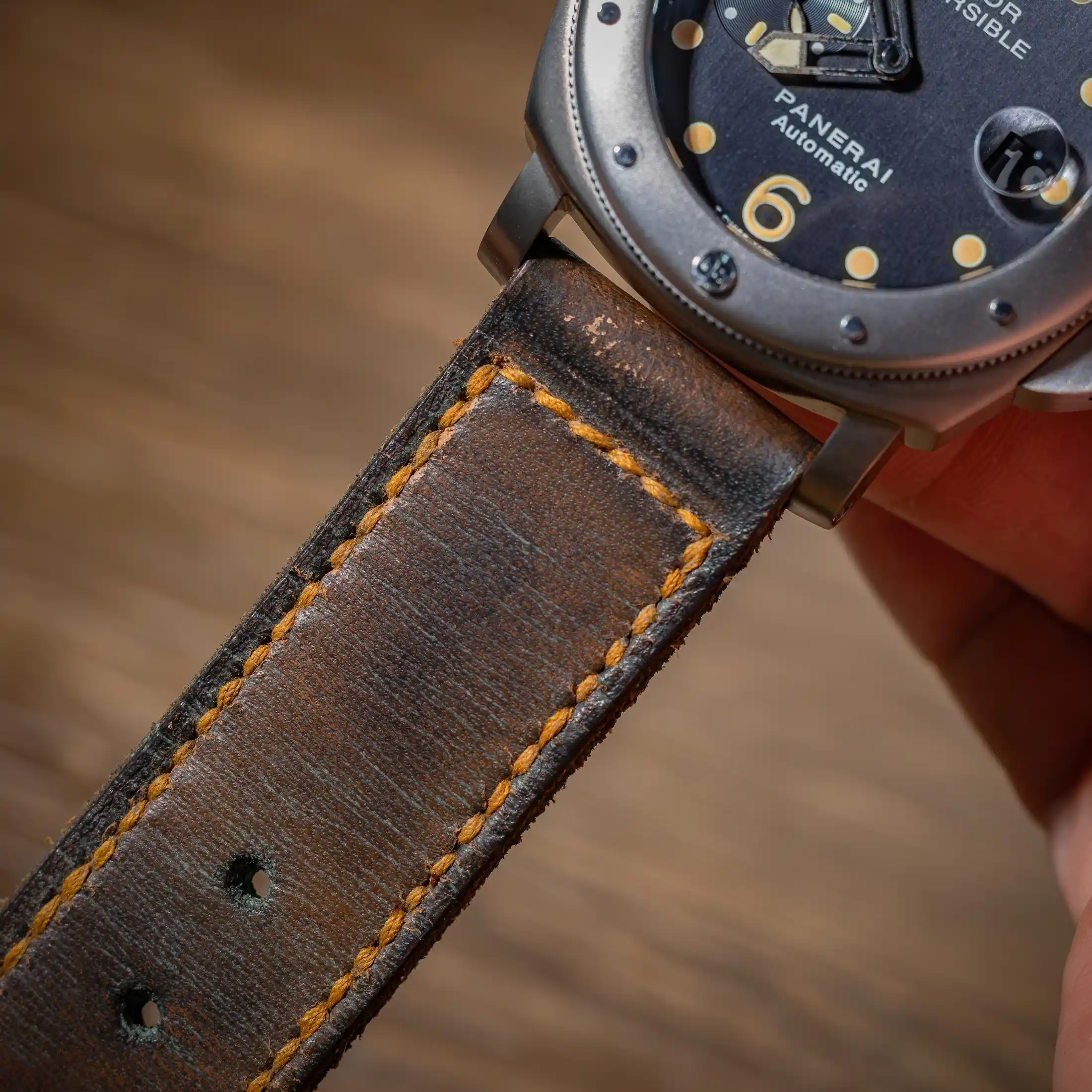 Mission-impossible-3-strap-on-Panerai-Luminor-Submersible-PAM00106-made-by-Gunny-Straps