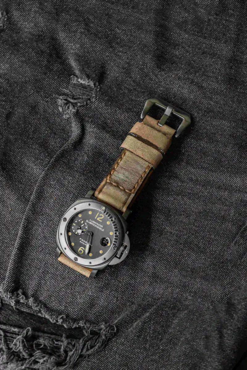 Caitlin 10 Strap on Panerai PAM 106 by Gunny Straps