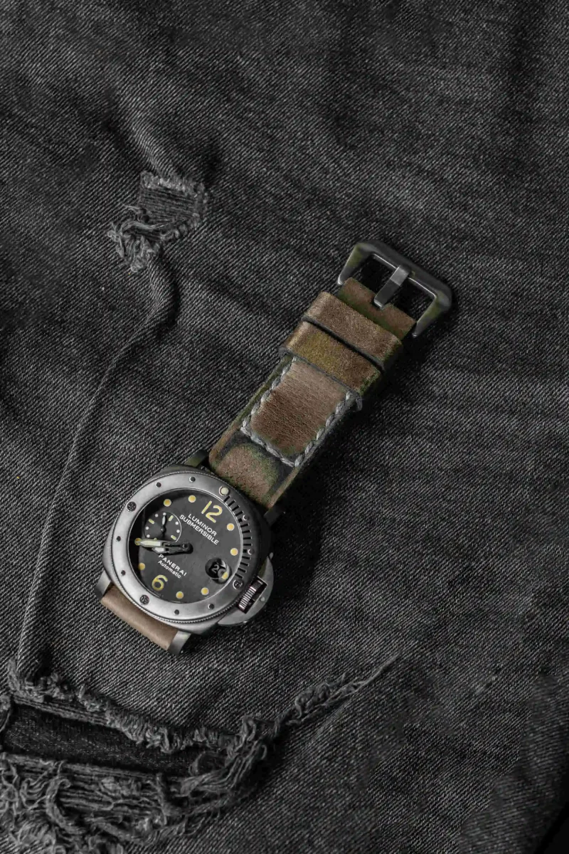 Caitlin 5 Strap on Panerai PAM 106 by Gunny Straps