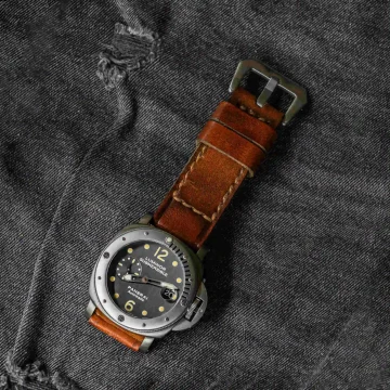 Caitlin 8 Strap on Panerai PAM 106 by Gunny Straps