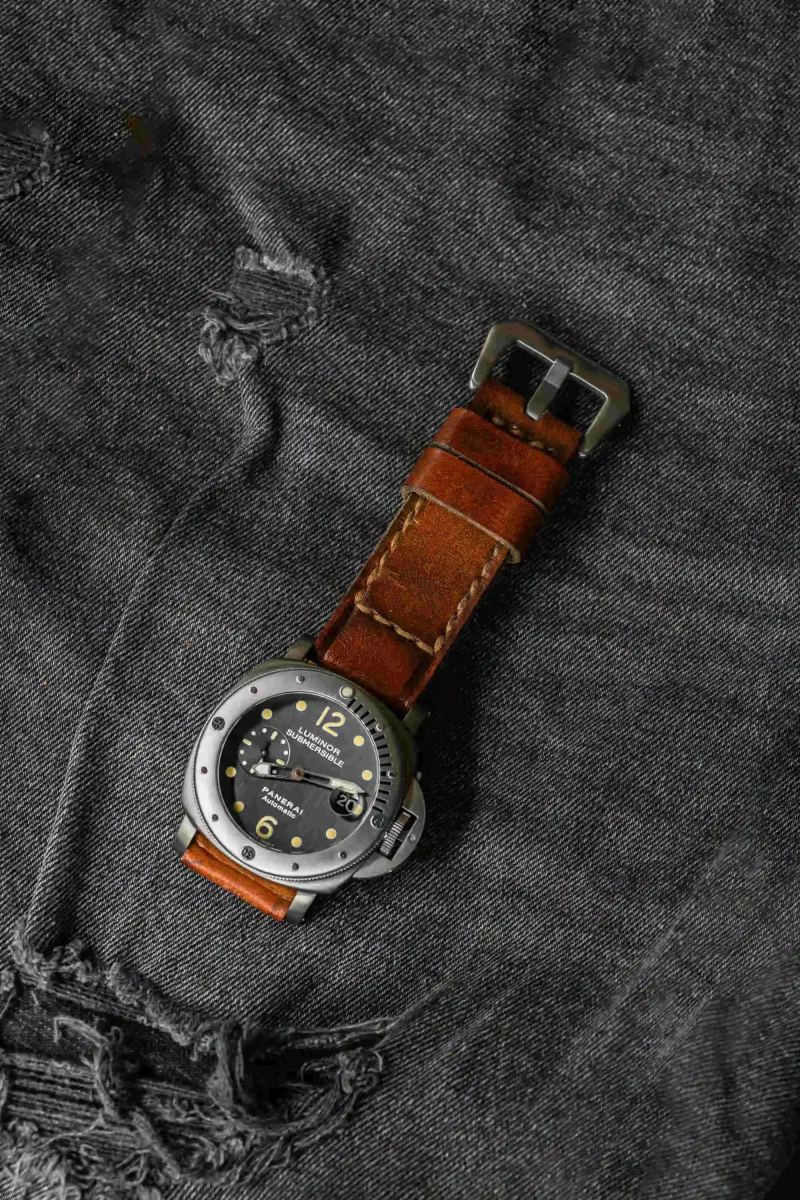 Caitlin 8 Strap on Panerai PAM 106 by Gunny Straps