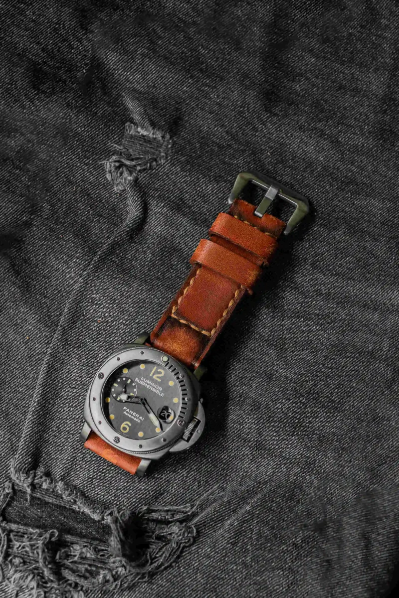 Caitlin 9 Strap on Panerai PAM 106 by Gunny Straps