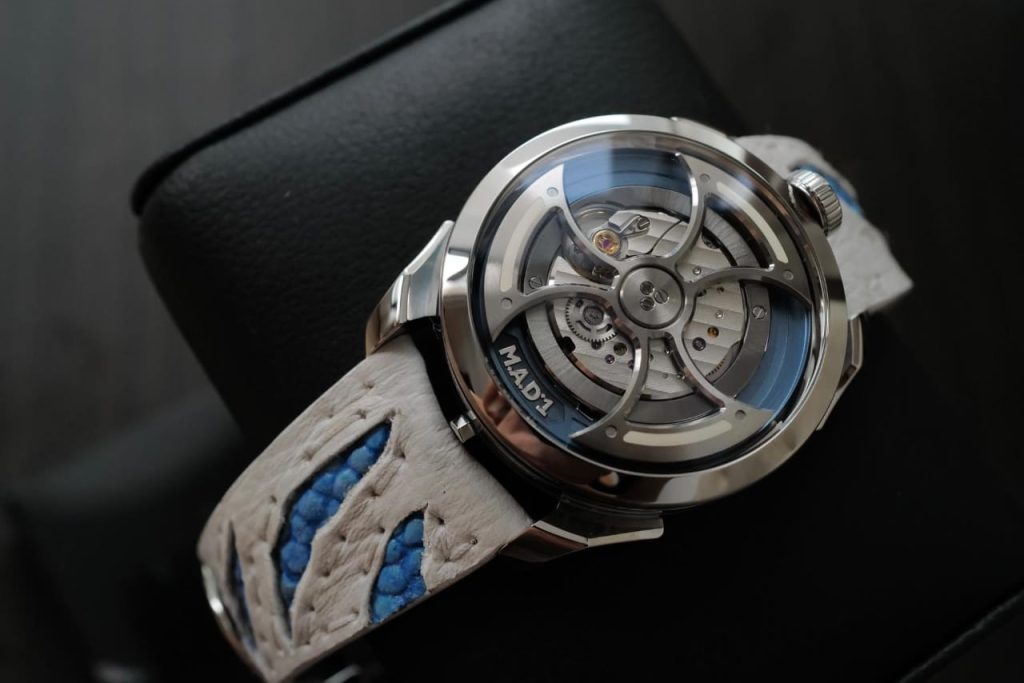 Godzilla Shimo Strap on M.A.D. 1s watch by Gunny Straps