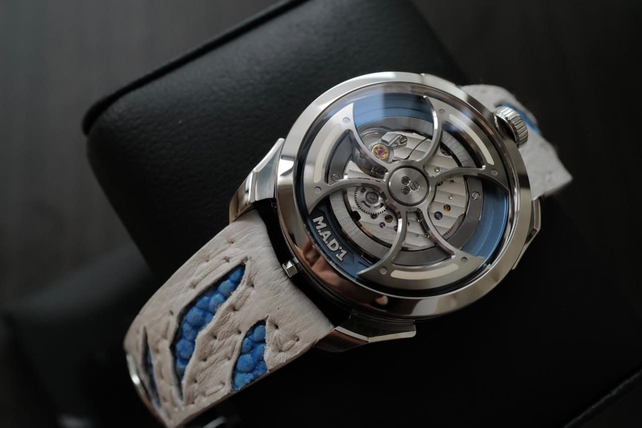 Godzilla Shimo Strap on M.A.D. 1s watch by Gunny Straps