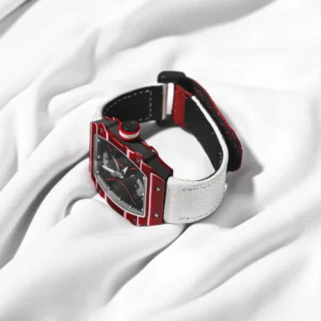 Gunny Straps - White Kevlar Velcro Style with Hook & Loop Strap on Ofteq watch