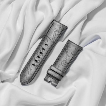 Gunny Straps - Silver Patina Scritto Strap