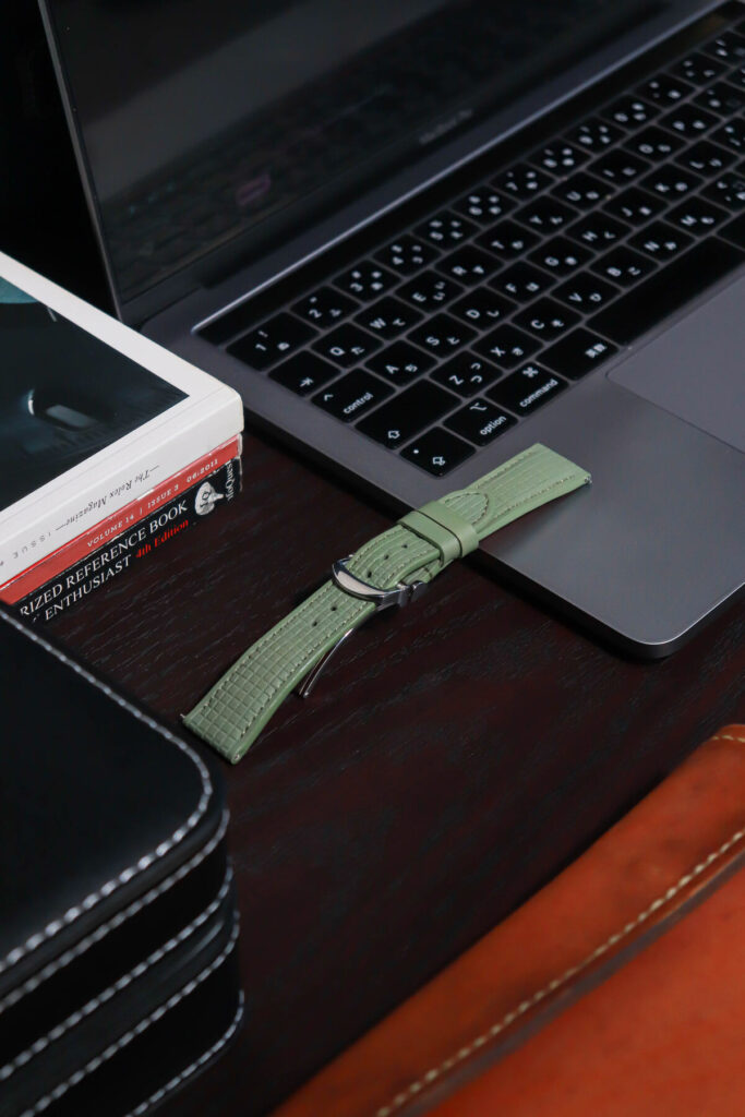 Chessboard Fern Green Strap - Gunny Straps