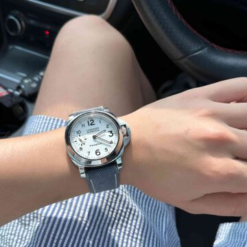 Opaline Blue Denim on Panerai Luminor Marina_3 by @steady_seconds