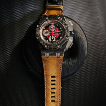 AP Leather Strap - Gold Patina Scritto