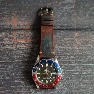 Gurney-2-strap-on-Rolex-GMT-Master-Pepsi-made-by-Gunny-Straps