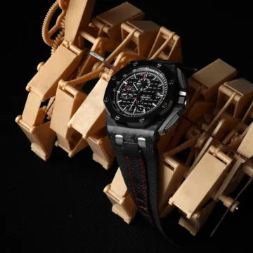 Threesome All Black Strap on Audemars Piguet ROO Watch