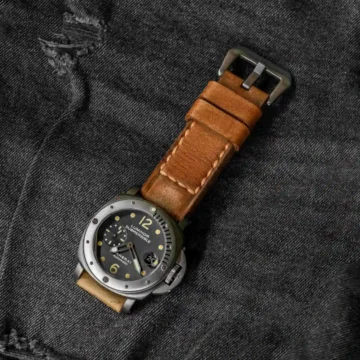 Caitlin-1-Strap-on-Panerai-PAM-106-made-by-Gunny-Straps