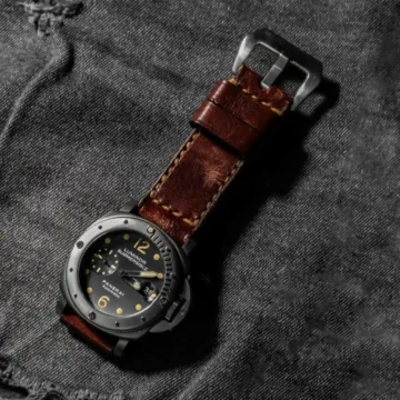 Jamon-Strap-on-Panerai-PAM-106-made-by-Gunny-Straps