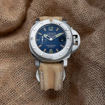 Sand-Double-Muscullar-Canvas-on-Panerai-Submersible-PAM087-made-by-Gunny-Straps