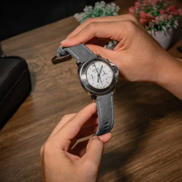 Panerai Canvas Strap - Grey Denim