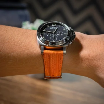 orange-kevlar-strap-on-Panerai-Luminor-PAM00072-made-by-Gunny-Straps